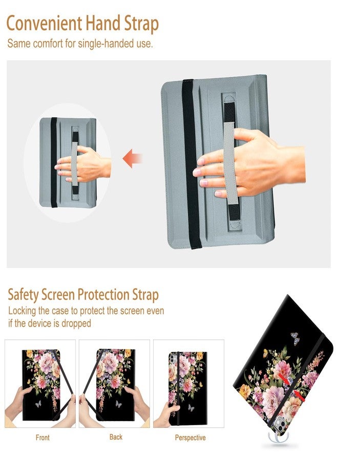 Vimorco for iPad Air M3/M2 11 Inch Case,for iPad Air 5th/4th Generation Cases 10.9-inch,for iPad Pro 11 Inch Case 4th/3rd/2nd/1st Generation 360 Degree Rotating Pencil Holder 4 Viewing Angles, Flower - Image 5