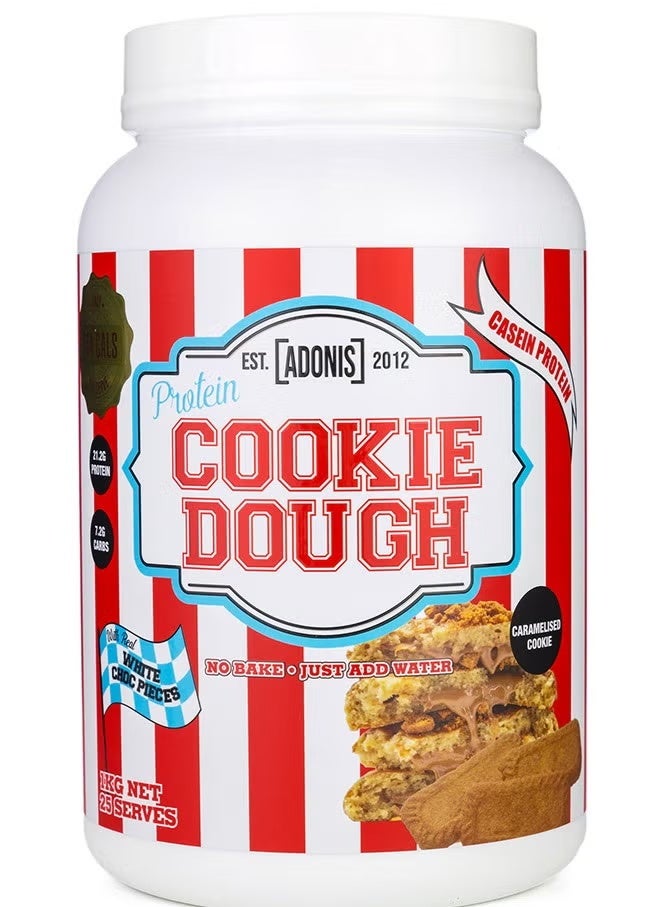 Adonis Cookie Dough Casein Protein Caramelized Cookie Flavor, 1kg - Image 1