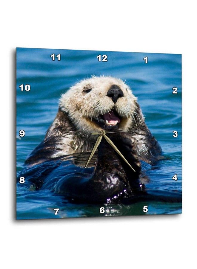 3DROSE Dpp_88466_1 California Sea Otter Moss Landing California Us05 Jgs0198 Jim Goldstein Wall Clock 10 By 10" - Image 2