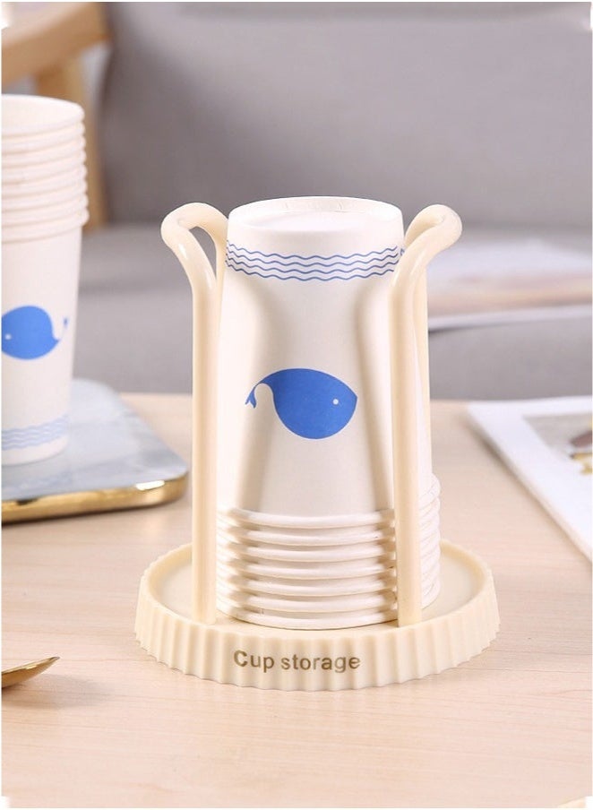 Paper Cup Holder, Disposable Cup And Lid Holder Organizer, Coffee Cup Dispenser For Counter, Organizer Station for Coffee Milk Tea Shop Restaurant Office Bathroom - Image 3