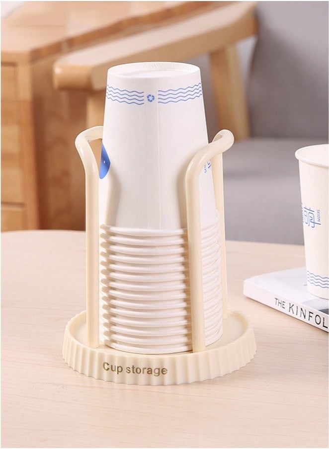 Paper Cup Holder, Disposable Cup And Lid Holder Organizer, Coffee Cup Dispenser For Counter, Organizer Station for Coffee Milk Tea Shop Restaurant Office Bathroom - Image 2