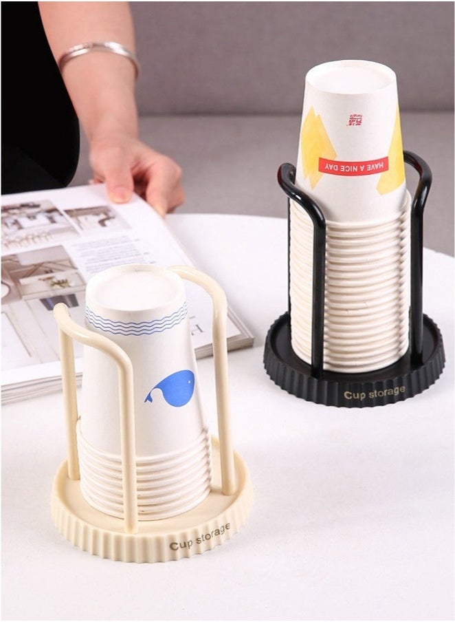 Paper Cup Holder, Disposable Cup And Lid Holder Organizer, Coffee Cup Dispenser For Counter, Organizer Station for Coffee Milk Tea Shop Restaurant Office Bathroom - Image 4