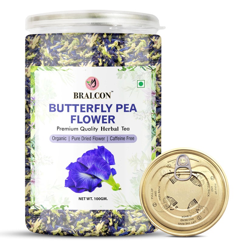 BRALCON Hibiscus Flower Tea(50g) + Butterfly Blue Pea flower Tea (50g) + Lemongrass Herbal Tea(50g) Rose Tea (50g) - Image 4