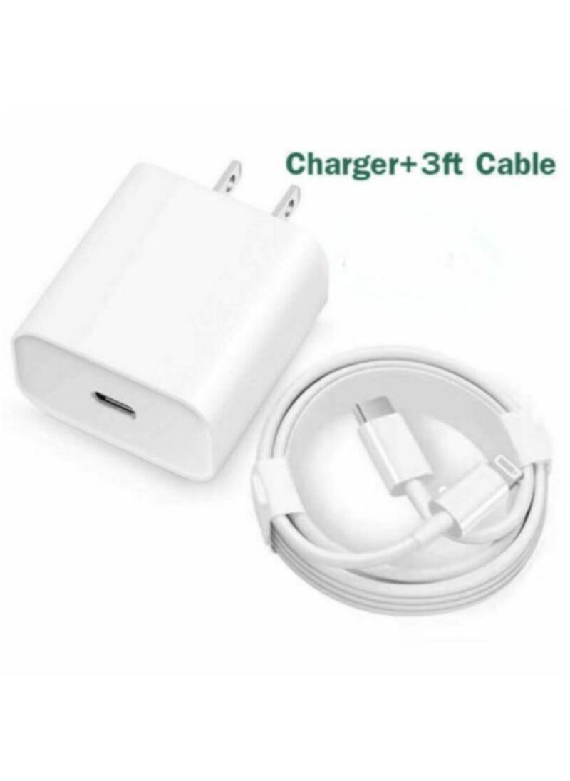 ELTRAZONE - 20W PD Cable Power Adapter Type-C Fast Charger For iPhone 11/12/13/X/8 - Image 1