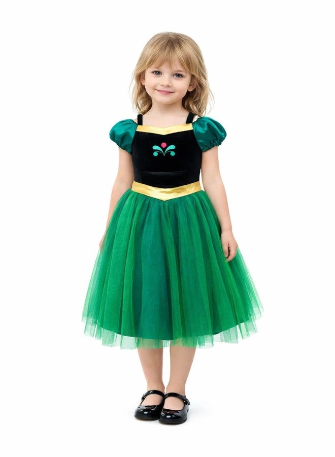 CQDY Princess Costumes Dress for Girls Anna Cosplay Outfits Party Birthday Dress Up - Image 3