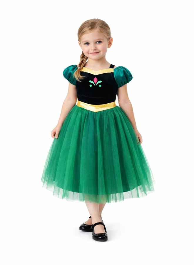 CQDY Princess Costumes Dress for Girls Anna Cosplay Outfits Party Birthday Dress Up - Image 2