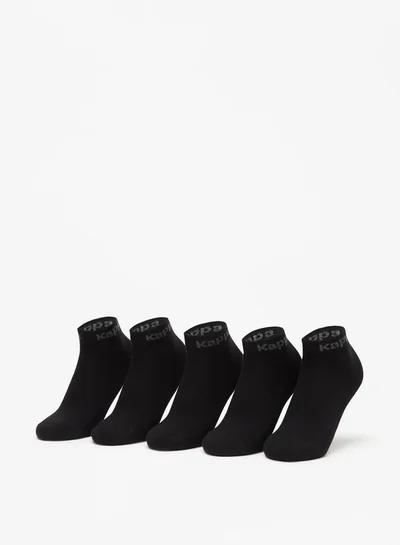 Kappa Women's Logo Print Ankle Length Socks - Set of 5