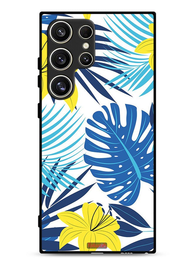 Tolwak Samsung Galaxy S24 Ultra 5G Protective Case Cover Feather And Flower Art - Image 1