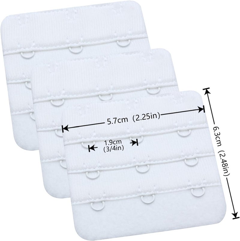 Wingslove Womens Bra Extender Bra Band Breathing room 3pcs-Pack Multi-size - Image 2