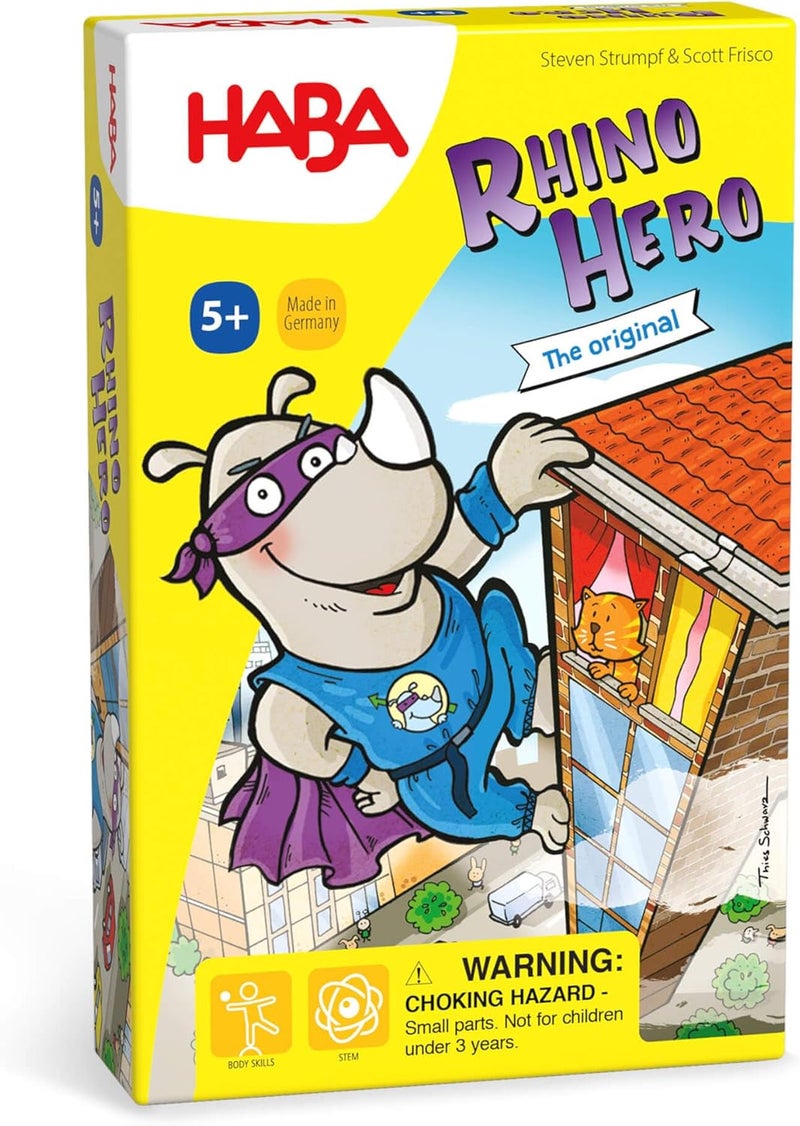 HABA Rhino Hero: A Heroic Stacking Card Game for Ages 5 and Up - Image 2