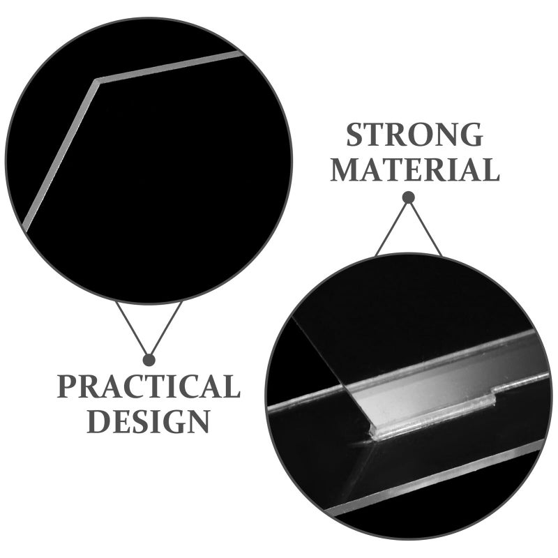 6Pcs Hexagon Acrylic Wedding Table Number Signs 2mm Thick DIY Centerpieces Decor - Image 4