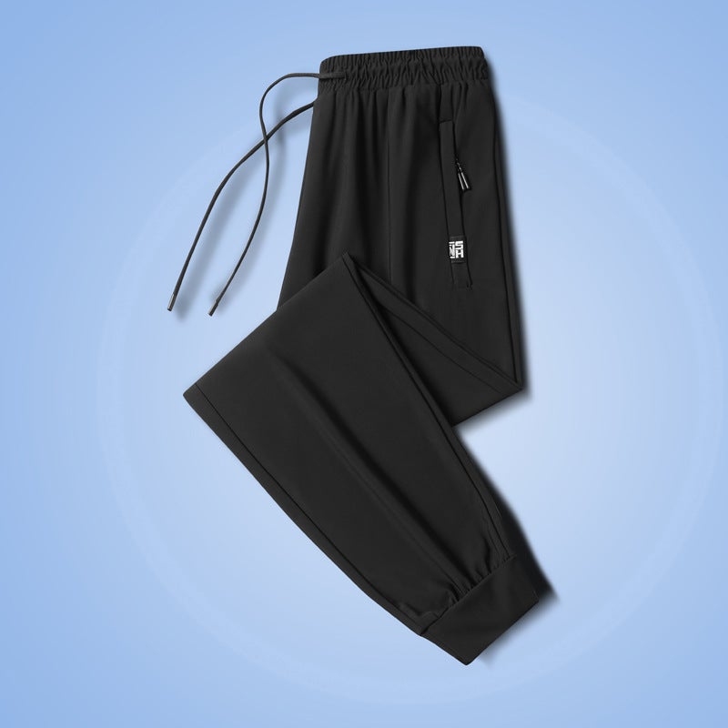 Straight-Leg Men'S Casual Pants Long Pants Youth Trendy 2025 Ice Silk Long Pants Sports Pants Women