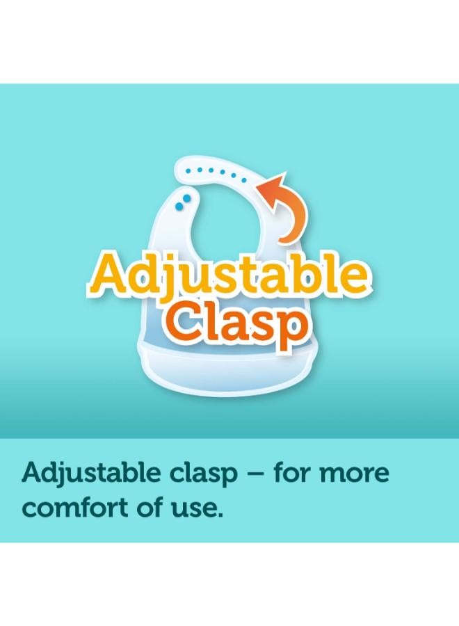 كانبول بيبز مريلة سيليكون مع جيب صباح الخير باريس أحمر داكن - Image 4