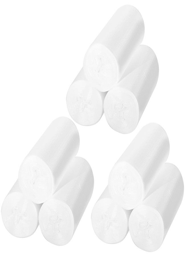 XCX Mini Trash Bags for Mini Trash Can, 0.5 Gal / 2 Liter Small Garbage Bags, 270 Count / 9 Rolls, White - Image 1