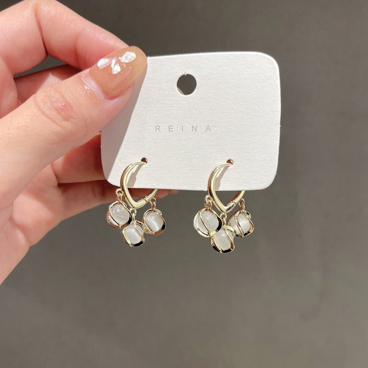 Luxury Creative Fashion Minimalist Metal Hoop Earrings - Trendy Elegant Ear Accessories for Women