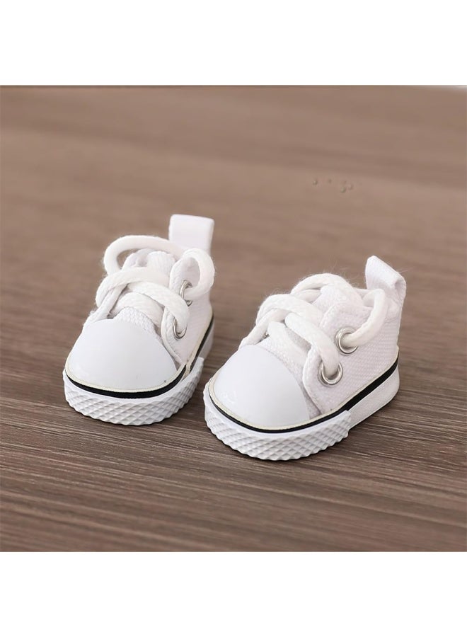 5-Piece Doll Clothes Accessories Set for 15 & 17cm Dolls, Bib Pants, Hat, Sweater, Shoes & Camera, Stylish Overalls Replacement Doll Clothing, Blue (No Doll Included) - Image 3