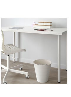 IKEA FRAKTA 10L White Plastic Top Opening Wastebasket  - Image 3