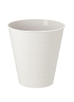 IKEA FRAKTA 10L White Plastic Top Opening Wastebasket  - Image 1