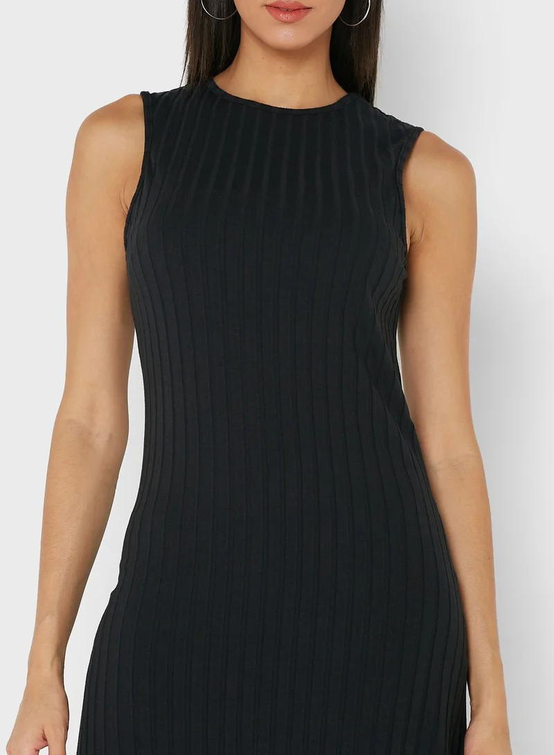 Topshop Tall Ribbed Dress