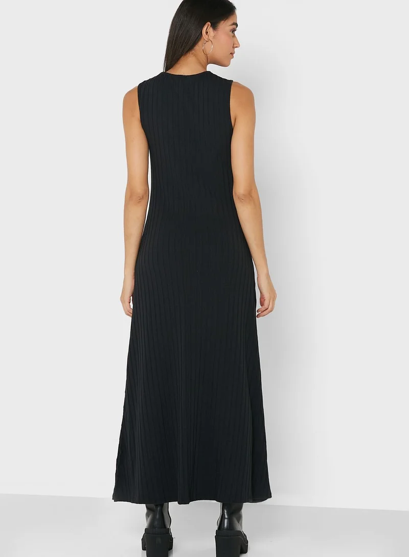 Topshop Tall Ribbed Dress