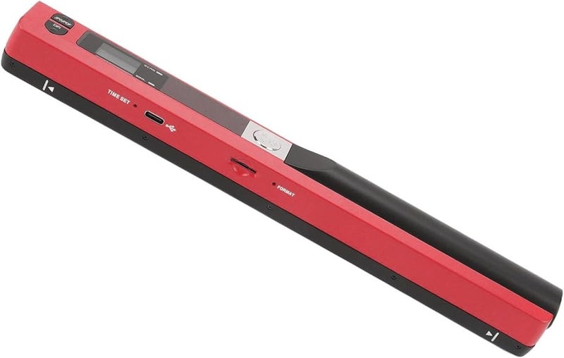 ماسح الصور المحمول 900 نقطة في البوصة للاستخدام المنزلي والمكتبي باللون الأحمر - Image 4