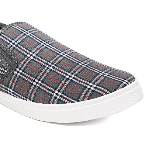 ASIAN Men's M-2025 Casual Sneakers,Loafer Shoes With Extra Cushion Lightweight Casual Slip-On Shoes For Men's & Boy'S, Grey - Image 3