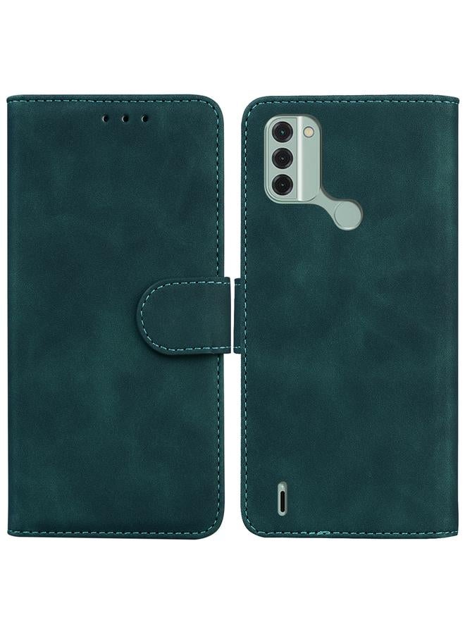 erorex Case For Nokia C31 Skin Feel Pure Color Flip Leather Phone Case - Image 1