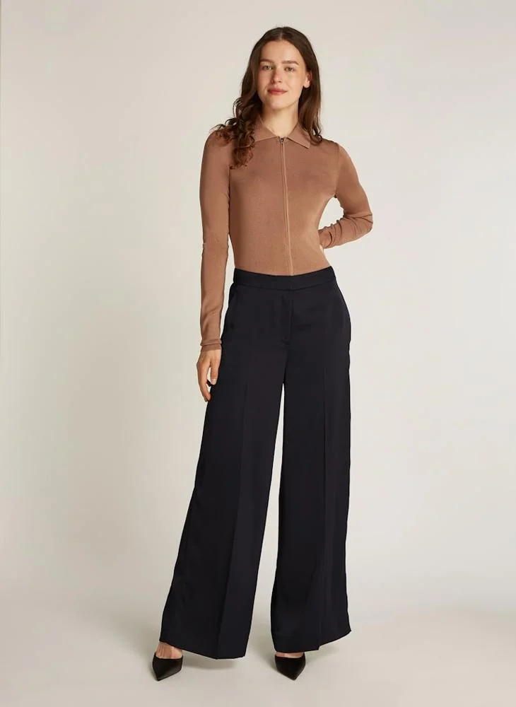 CALVIN KLEIN TECH SATIN STRAIGHT LEG PANT
