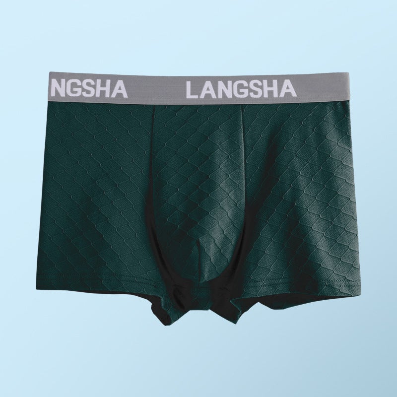 Langsha men''s underwear pure cotton summer thin men''s boxer shorts sports breathable Men''s Youth boxer shorts - Image 1
