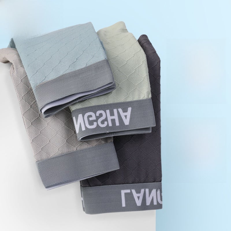 Langsha men''s underwear pure cotton summer thin men''s boxer shorts sports breathable Men''s Youth boxer shorts - Image 3