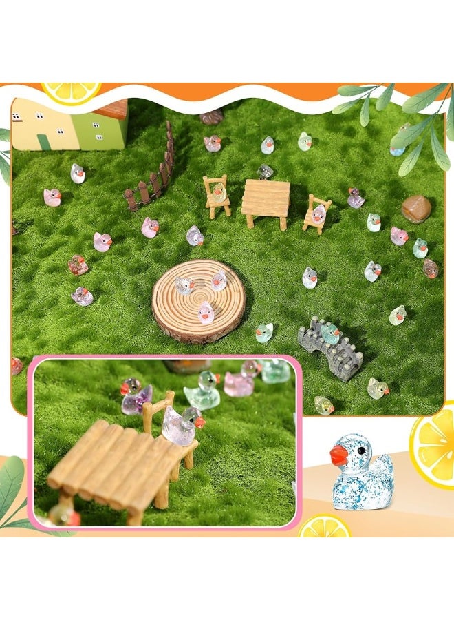 Fuyamp 120 Mini Resin Duck PatternsColorful Mini DucksMini GardenMini Cute Duck Decoration PatternsFamily GardenDoll House Landscape Decoration DIY - Image 3