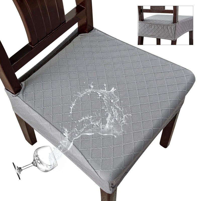 Genina Waterproof Seat Covers for Chairs Seat Covers for Dining Room Chair Slipcovers Kitchen Chair Covers Dining Chair Covers