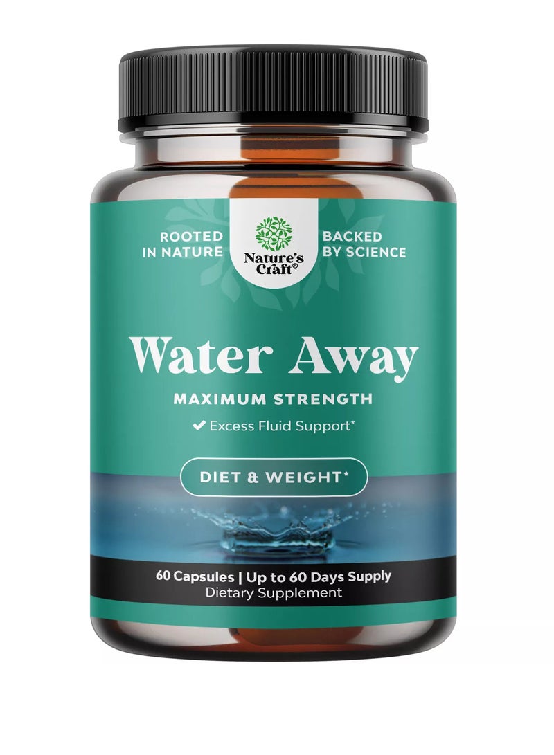 Natures Craft Water Away Pills for Women and Men 60 CAPS