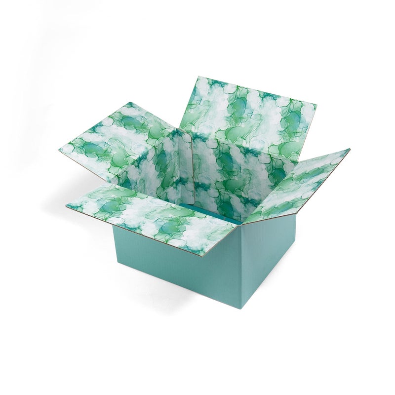 Great Papers! GiftIn Corrugated Shipping Box, Watercolor Design, Care Package, for Gifts, Small Business, Weddings, and Classroom, 2 Pack (2022027) - Image 1