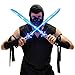 FlashingBlinkyLights Deluxe Ninja LED Light up Toy Sword with Motion Activated Clanging Sounds 2Pack - Image 3