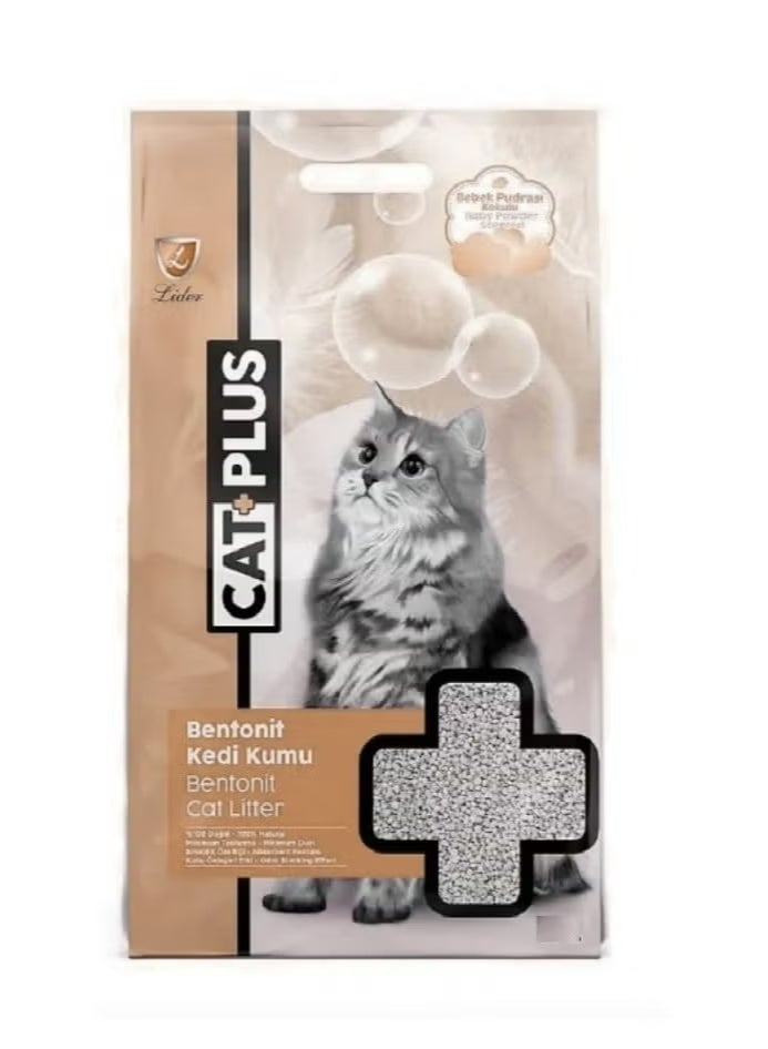 ليدير رمل قطط كات بلس عالي الأداء، امتصاص وتكتل، برائحة القهوة، 5 لترات، 4 كجم