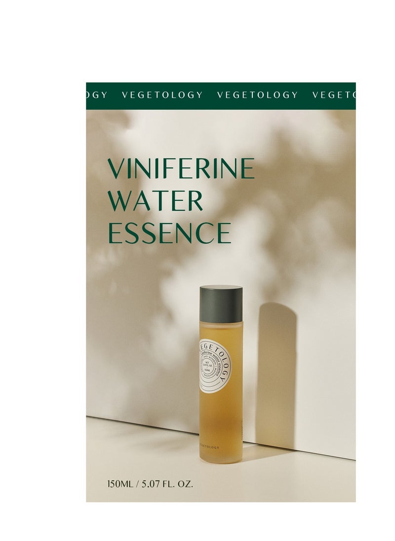 Vegetology Viniferine Water Essence Korean Skincare Moisture Facial Lotion Enrich, Hydrating Water Essence Hydrate and Keep Your Skin Moist- 5.07oz 150ml  - Image 1
