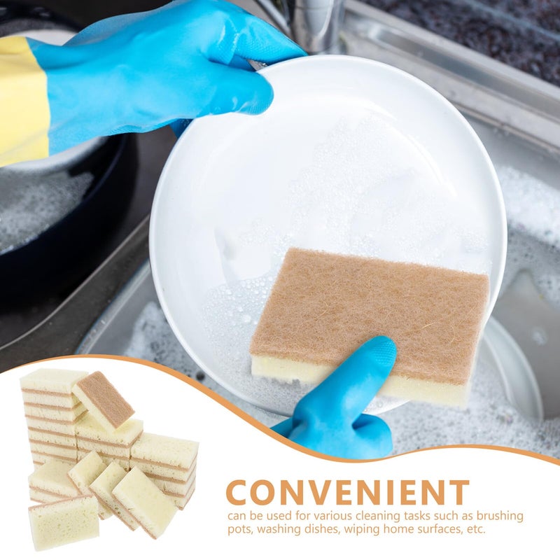 High Foam Non Scratch Dishwashing Sponges 24pcs Rectangular 10x7x2.3cm Multi Purpose Cleaning Pads - Image 4