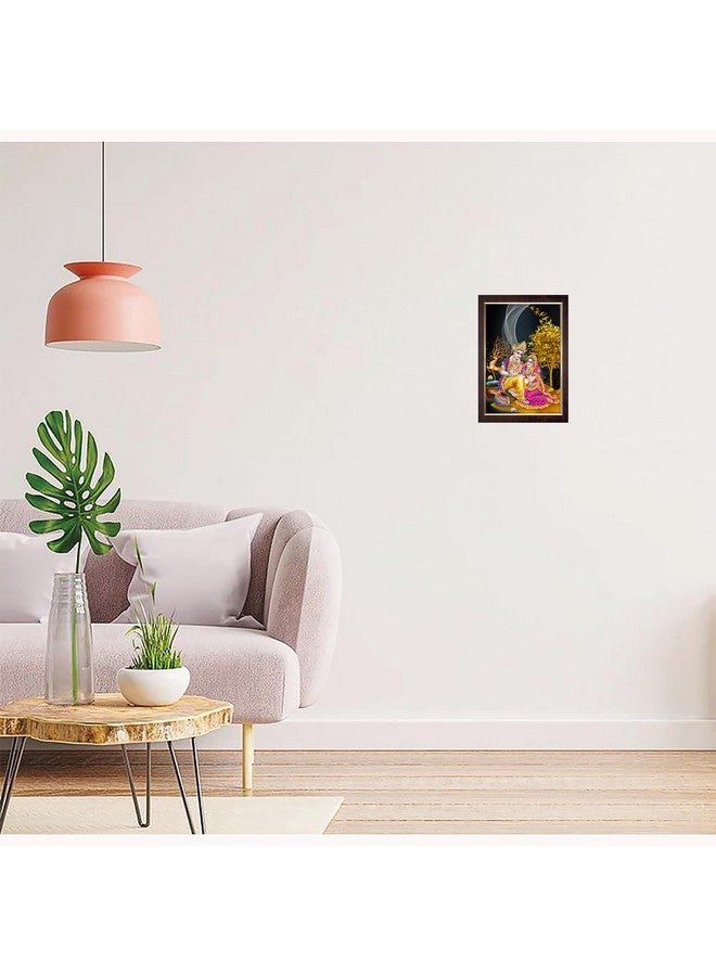 Dharvika Innovations Dharvika Innovations Radha Krishna Photo Frame Big Size Home Decoration with Sparkle Coated Lamination (14x20 Inch) - 20536 - Image 4