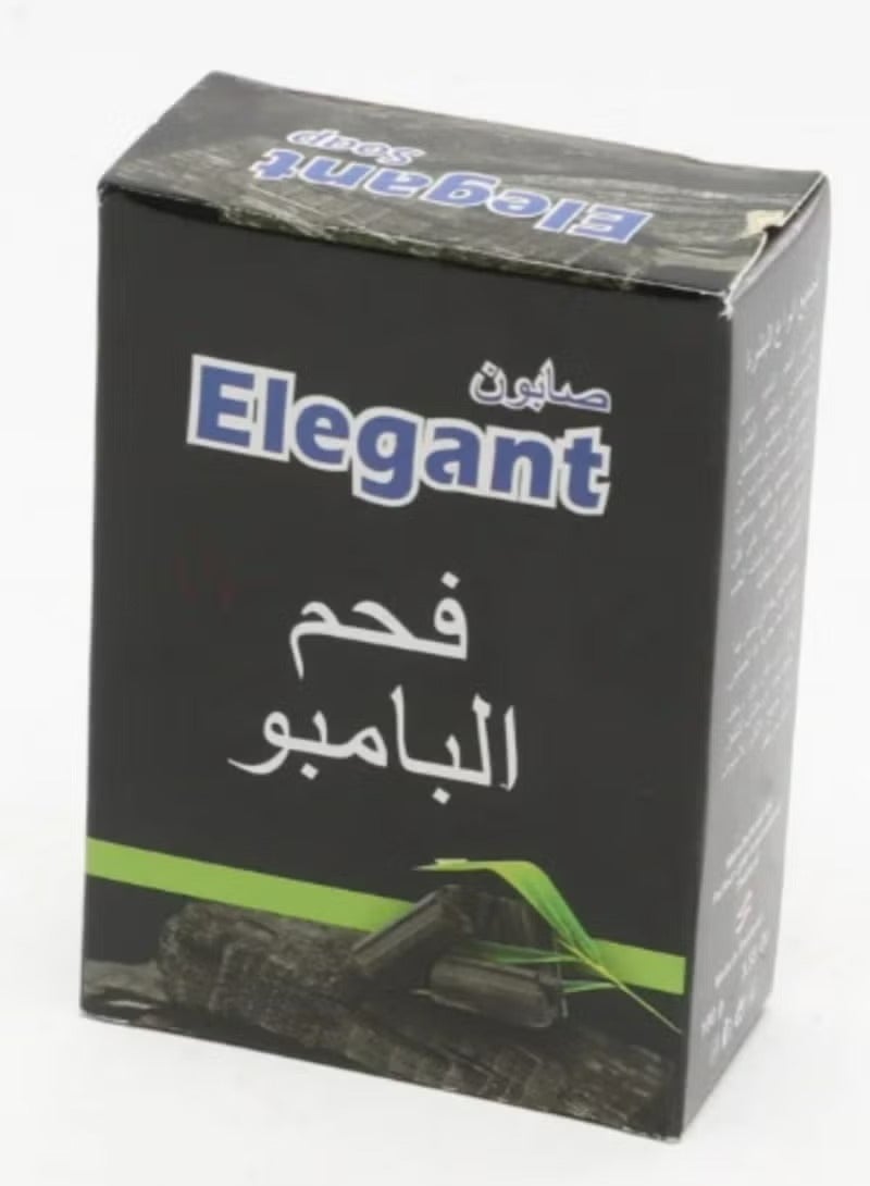 إيليجانت Elegant Bamboo charcoal soap 100g