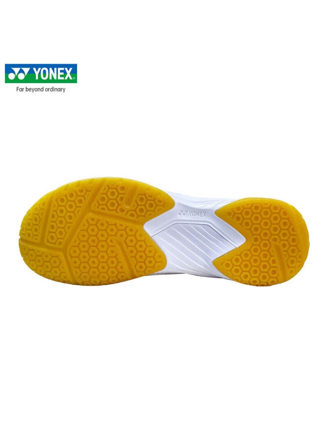 Yonex أحذية كرة الريشة من يونيكس YY للتدريب القابل للتنفس مع وسادة SHB101CR باللون الأبيض والأخضر مقاس 43 - Image 5