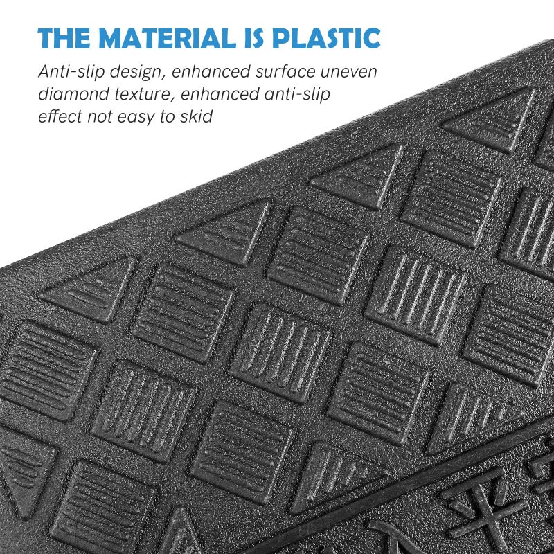 Rubber Ramp Mat 25x27x11cm Threshold Slope for Wheelchair Car Driveway Access - Image 5