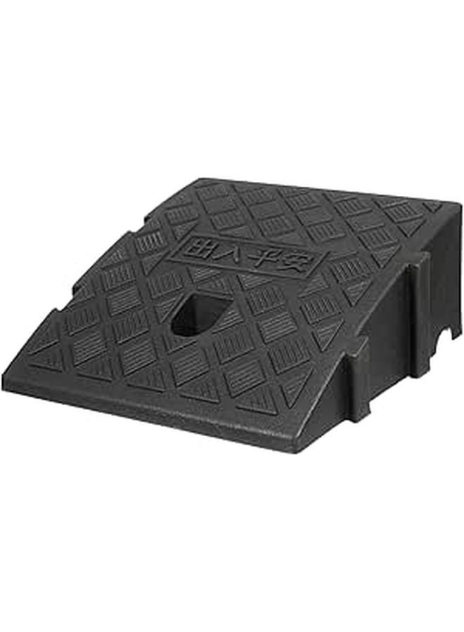Rubber Ramp Mat 25x27x11cm Threshold Slope for Wheelchair Car Driveway Access - Image 1