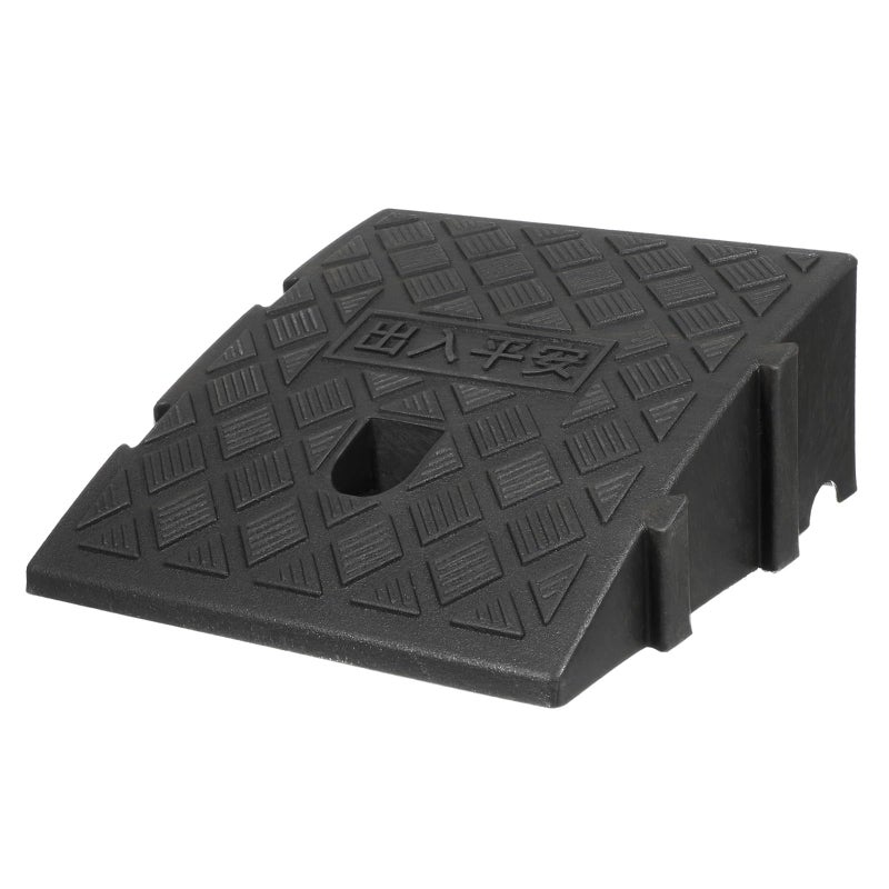 Rubber Ramp Mat 25x27x11cm Threshold Slope for Wheelchair Car Driveway Access - Image 2