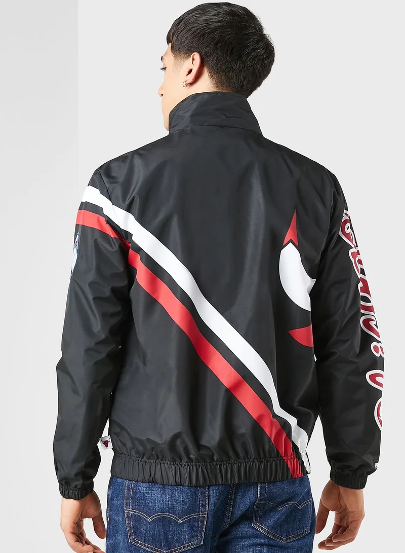 Mitchell & Ness Chicago Bulls Exploded Logo Warm Up Jacket
