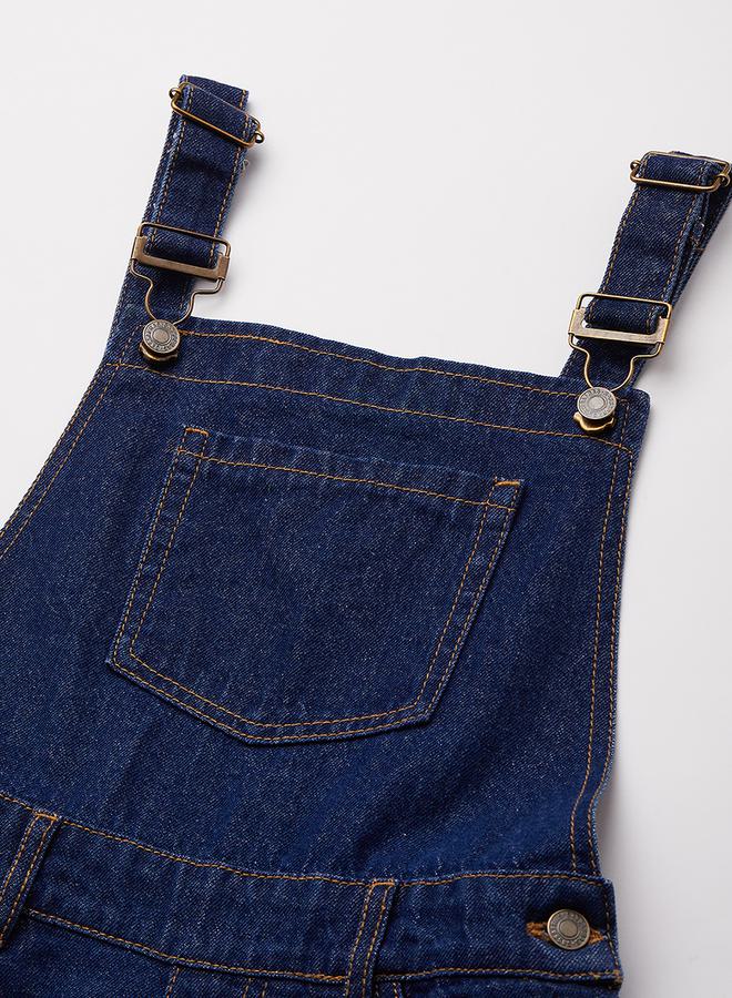 NOH.VOH Chest Pocket Denim Playsuit by Styli  - Image 3