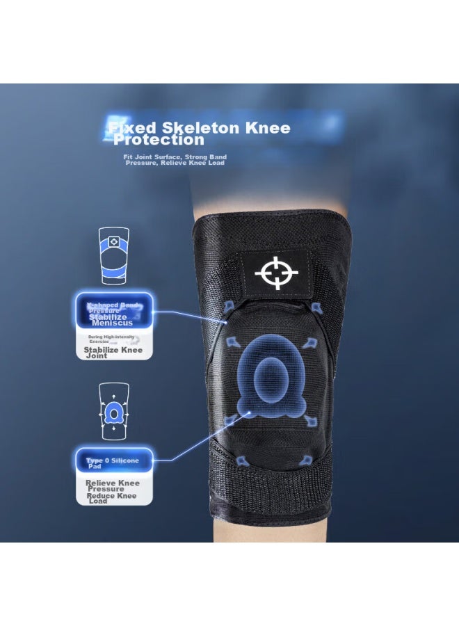 RIGORER  Zhunzhe Basketball Knee Pads, Sports Running Cycling Badminton Soccer Hiking, Professional Knee Protectors For Men And Women, Strap-style - Image 2