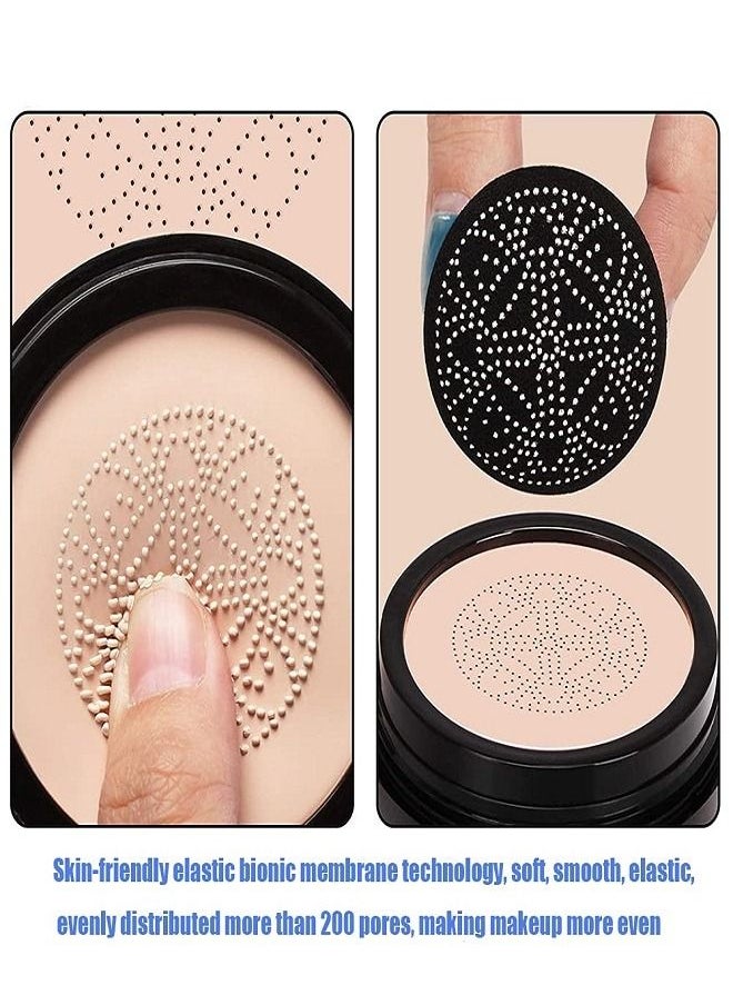 SUNISA - Sunisa Mushroom Head Air Cushion CC Cream Foundation Long-Lasting Coverage of Blemishes, Even Skin Tone, Suitable for All Skin Types - Image 1