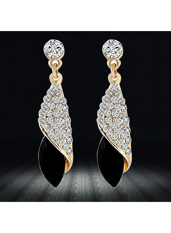 YouBella Jewelery For Women Gold Plated Crystal Drop Earrings Earrings For Women And Girls - Image 4