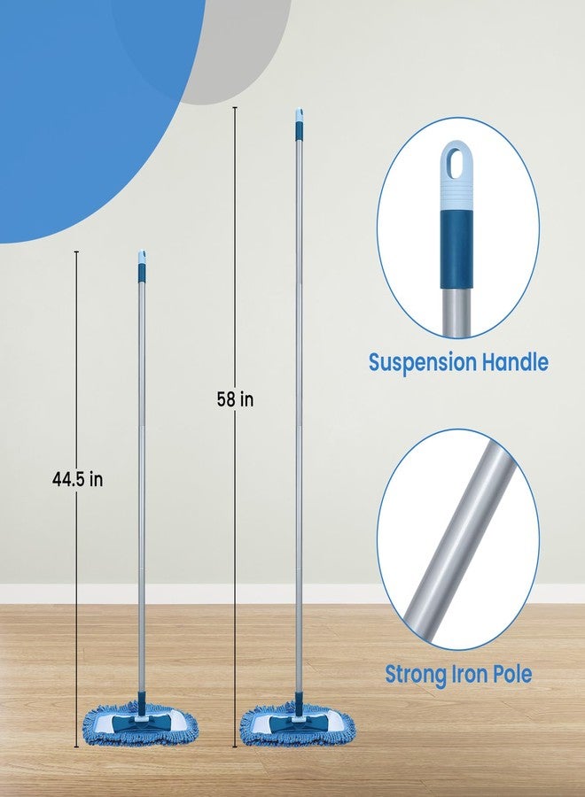 TrueYee Dust Mop for Hardwood Floors with 57" Long Handle Wet & Dry Mops for Catching Pet Hair and Dust Bunny Microfiber Dust Mops for Vinyl, Wood, Tile, Laminate Flooring - Image 4
